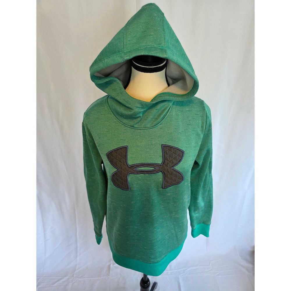 Under Armour‎ ColdGear Green Heathered Hoodie Women's Medium Loose Fit